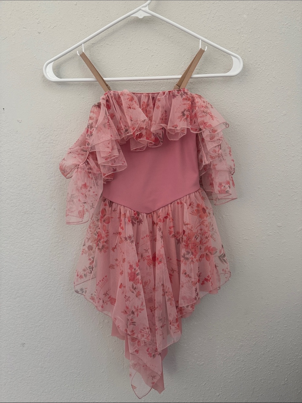 Lyrical Floral Ruffled Dance Dress (10 years)